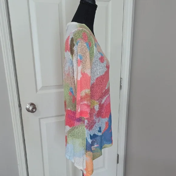 Vibrant Multicolor Women's Tunic Top - Picture 2 of 4